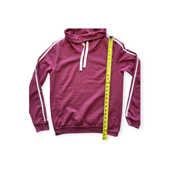 On Fire Womens Sweater Size L Pink White Long Sleeve High Neck Top - Picture 3 of 5